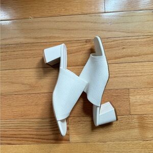White Mules *never worn *